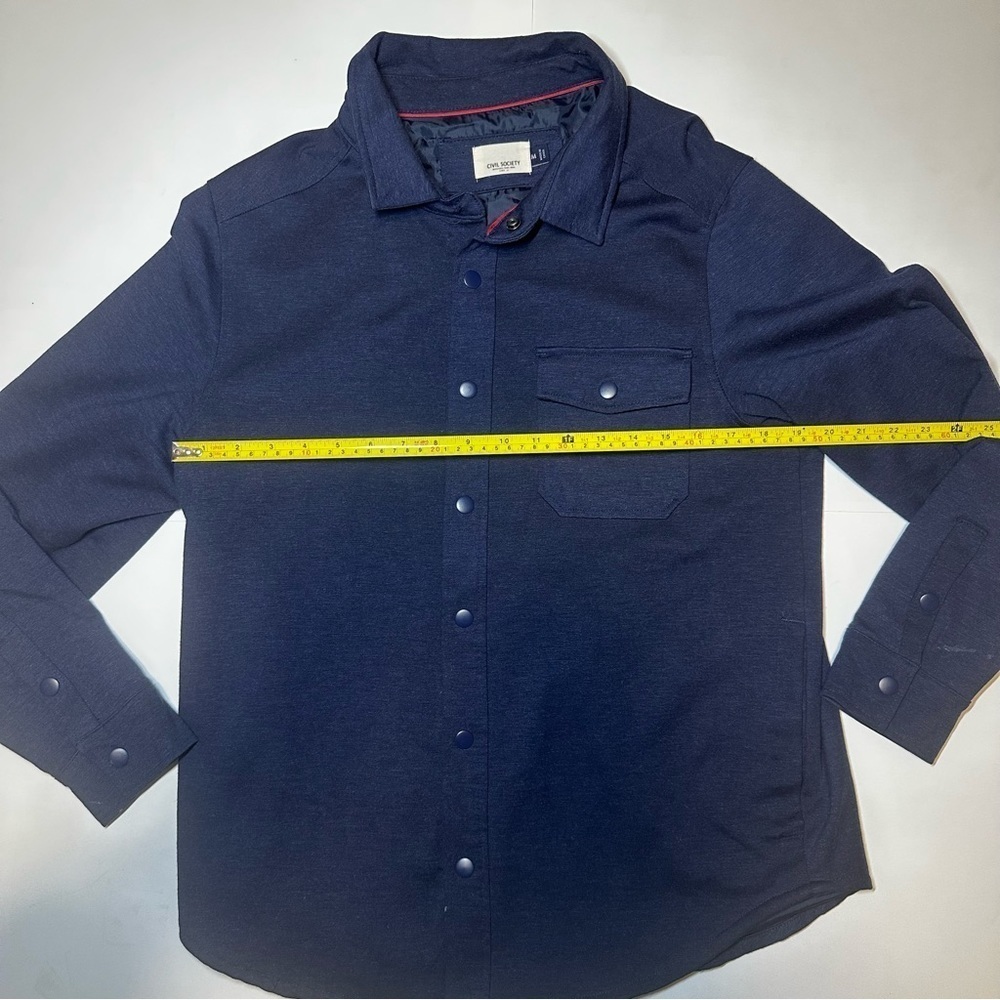 Civil Society Men Button Up Collared Jacket Size Medium - Picture 2 of 4